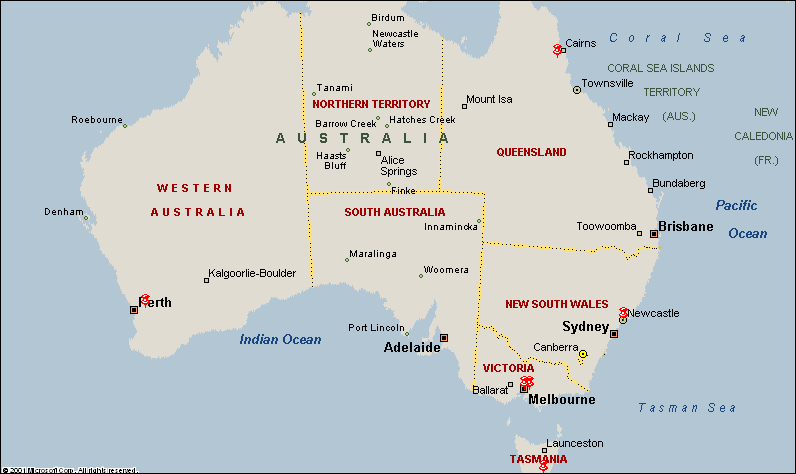 Cystinosis Map:  AUSTRALIA